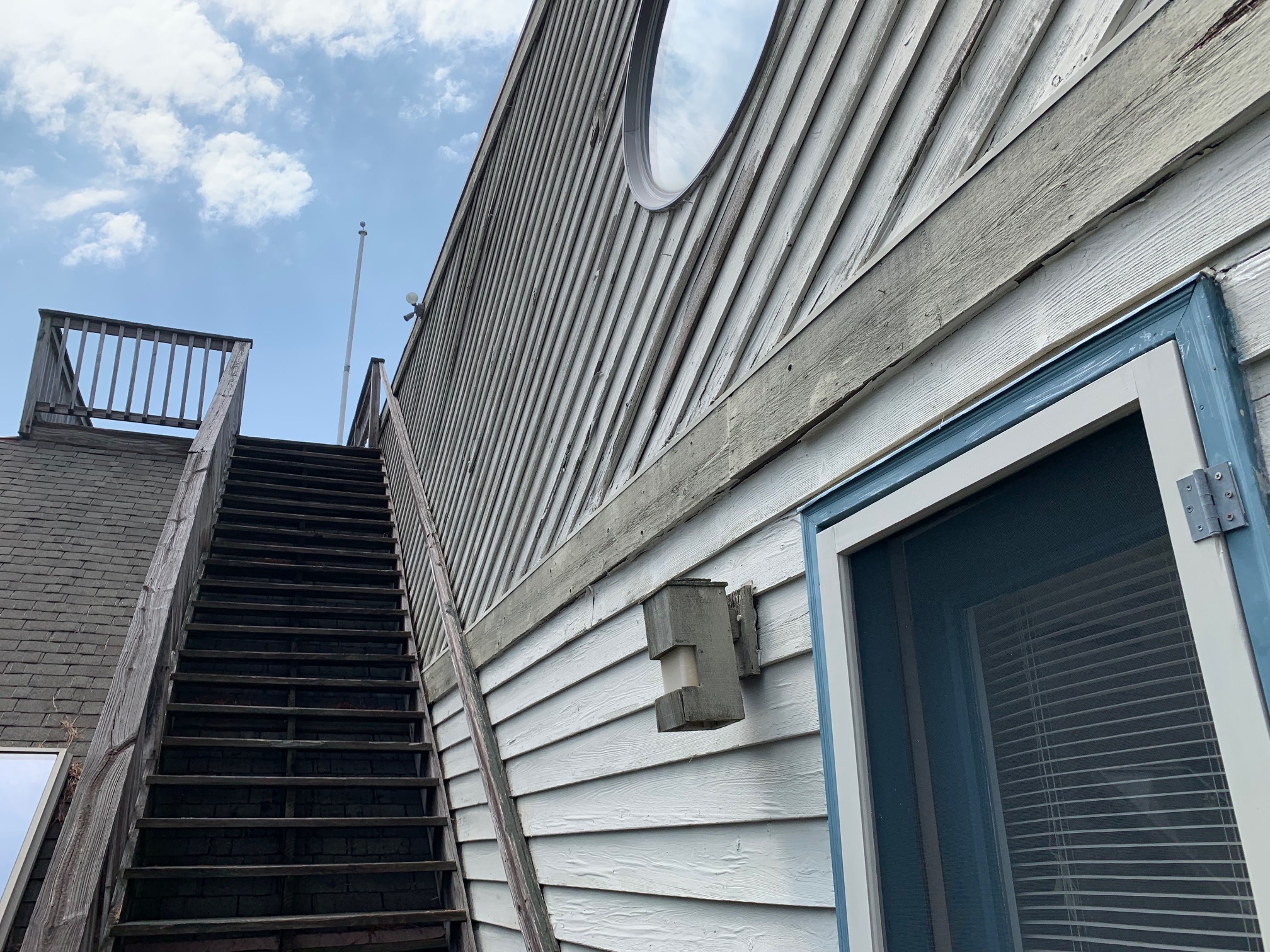 Steps to Roof Top Deck