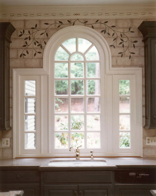 Paladian Window at Kitchen Sink