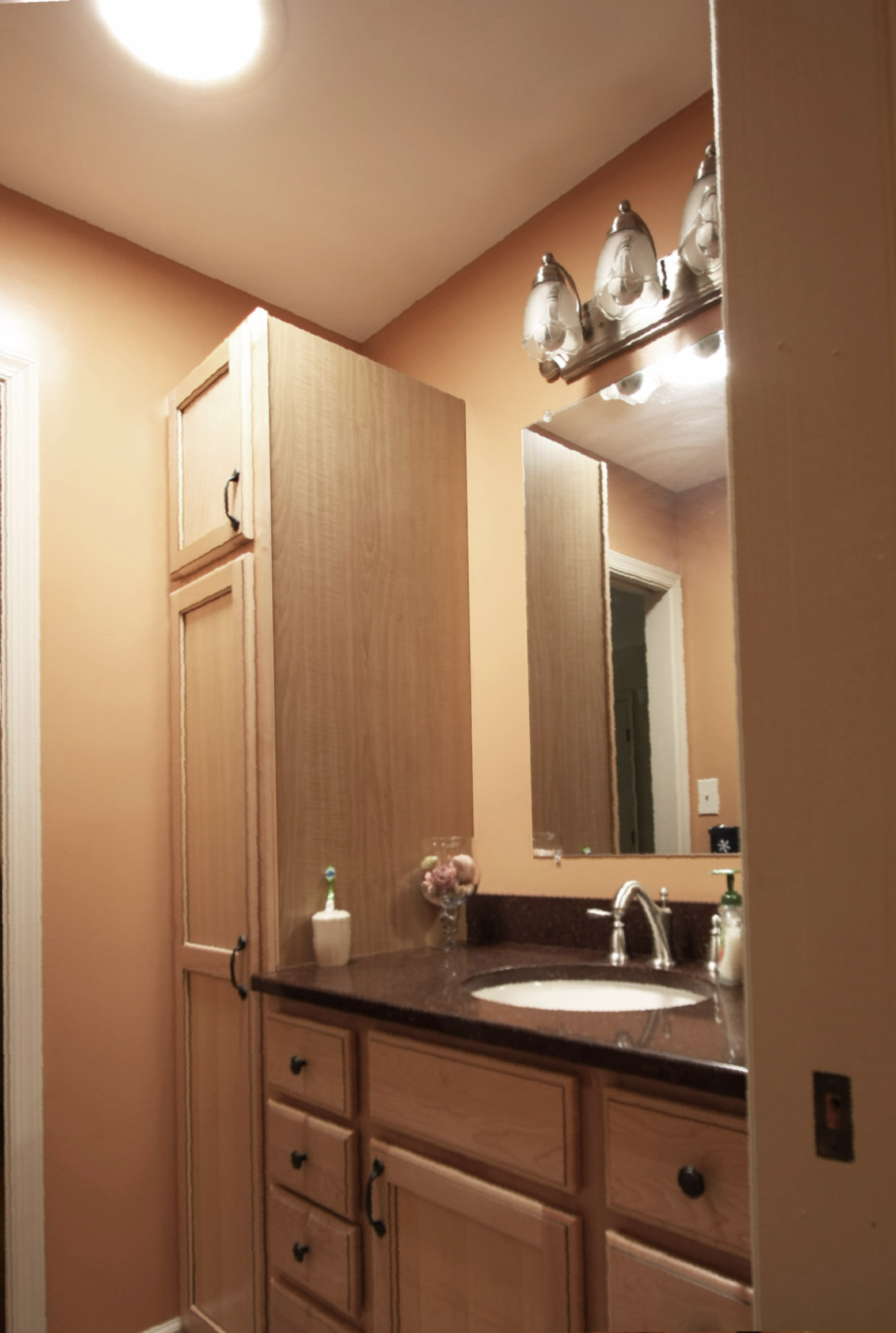 Windowless Bath lit by Light Tube